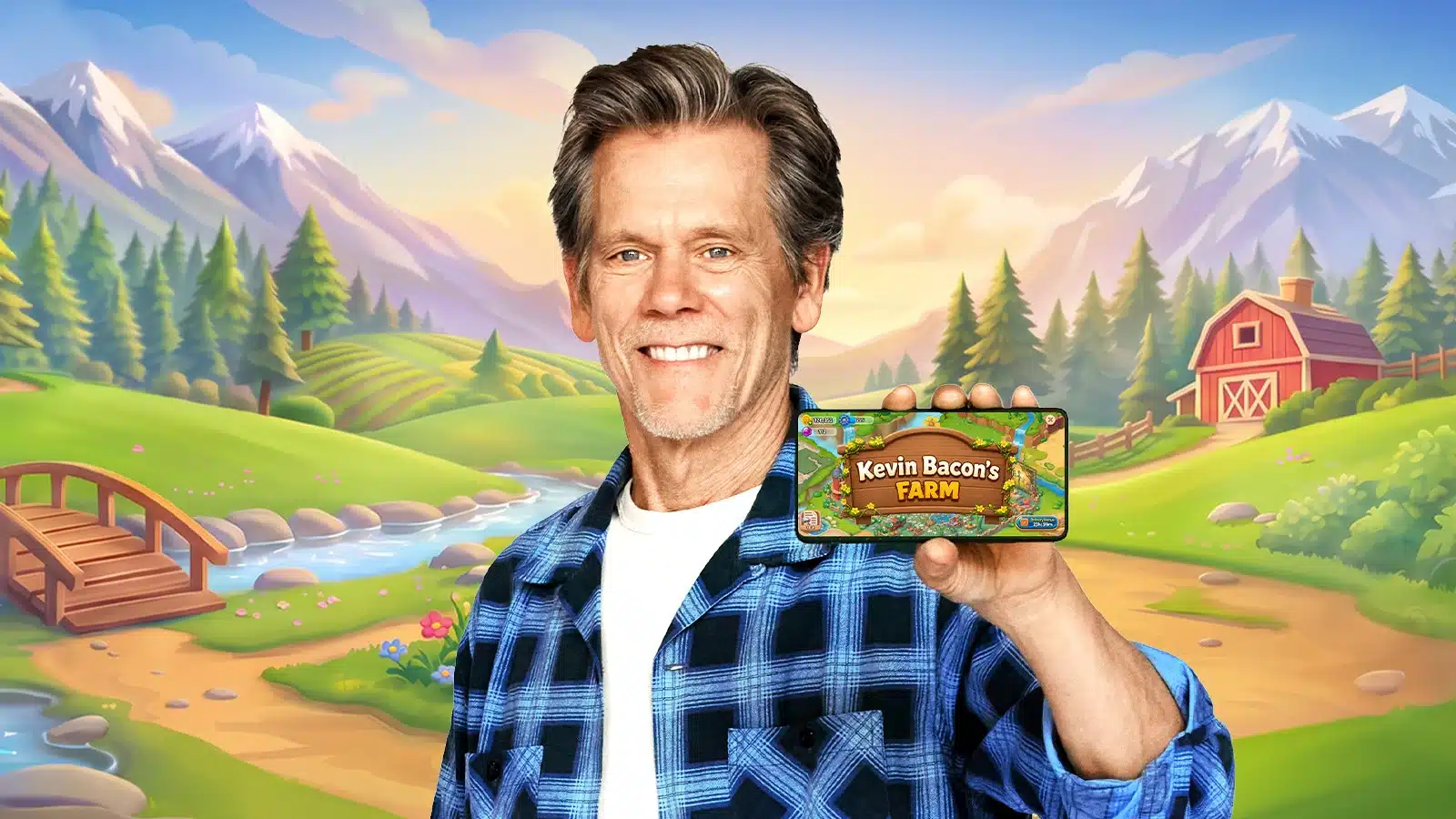 Players invited to help build Kevin Bacon's farm in Solitaire Grand Harvest